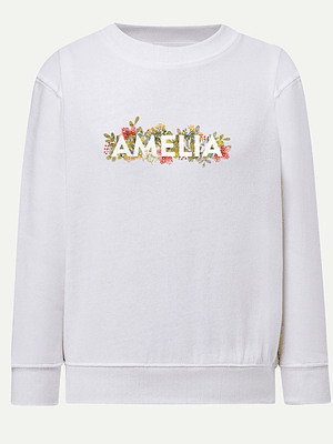 Nome com flores - sweat