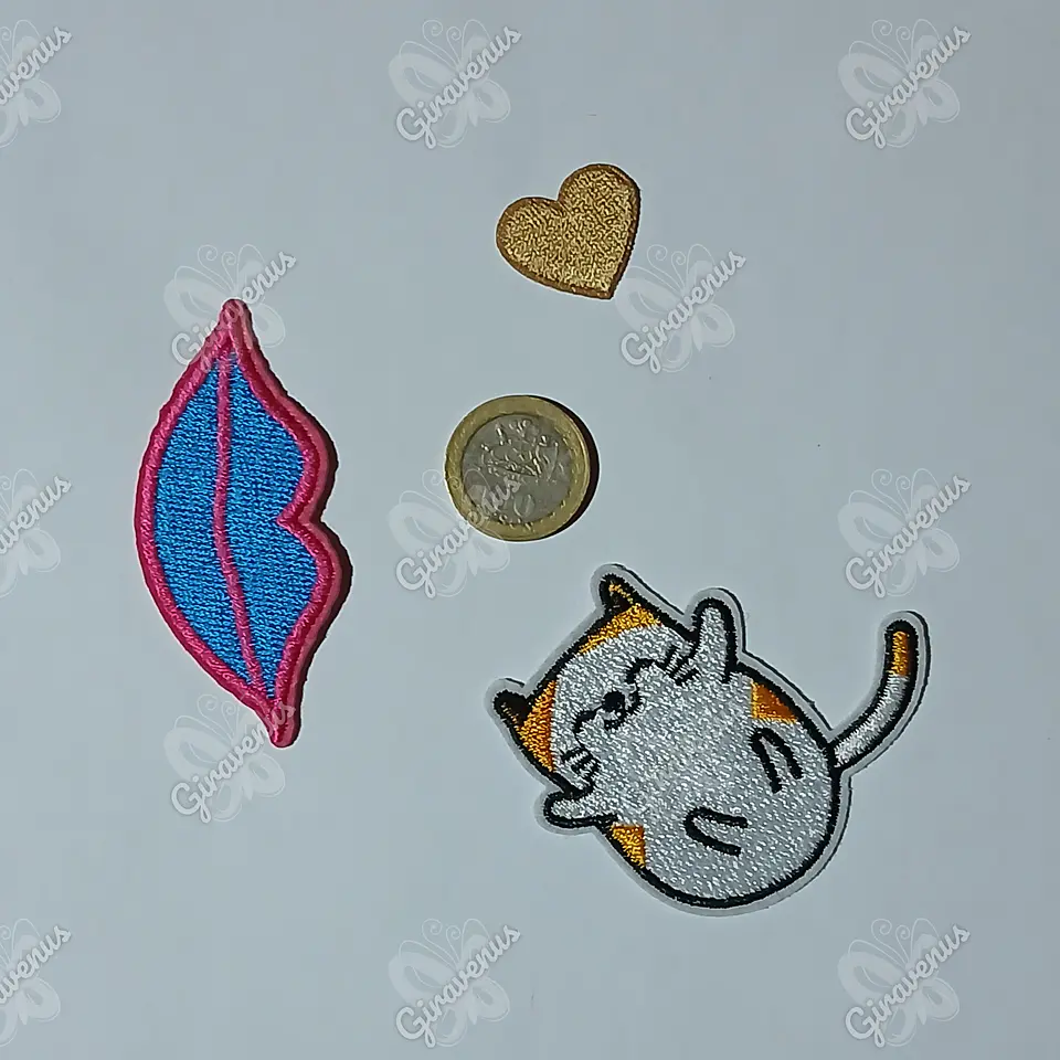 Parches Para Ropa - Gatito, Beso & Corazón - 3 Unidades  2