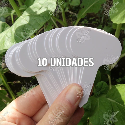 Marcadores Plásticos Para Jardín - 10 Unidades 