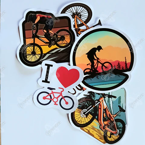 Stickers Bicicletas - 6 Unidades 