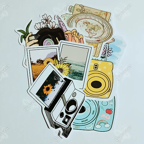 Stickers Camaras I - 6 Unidades 