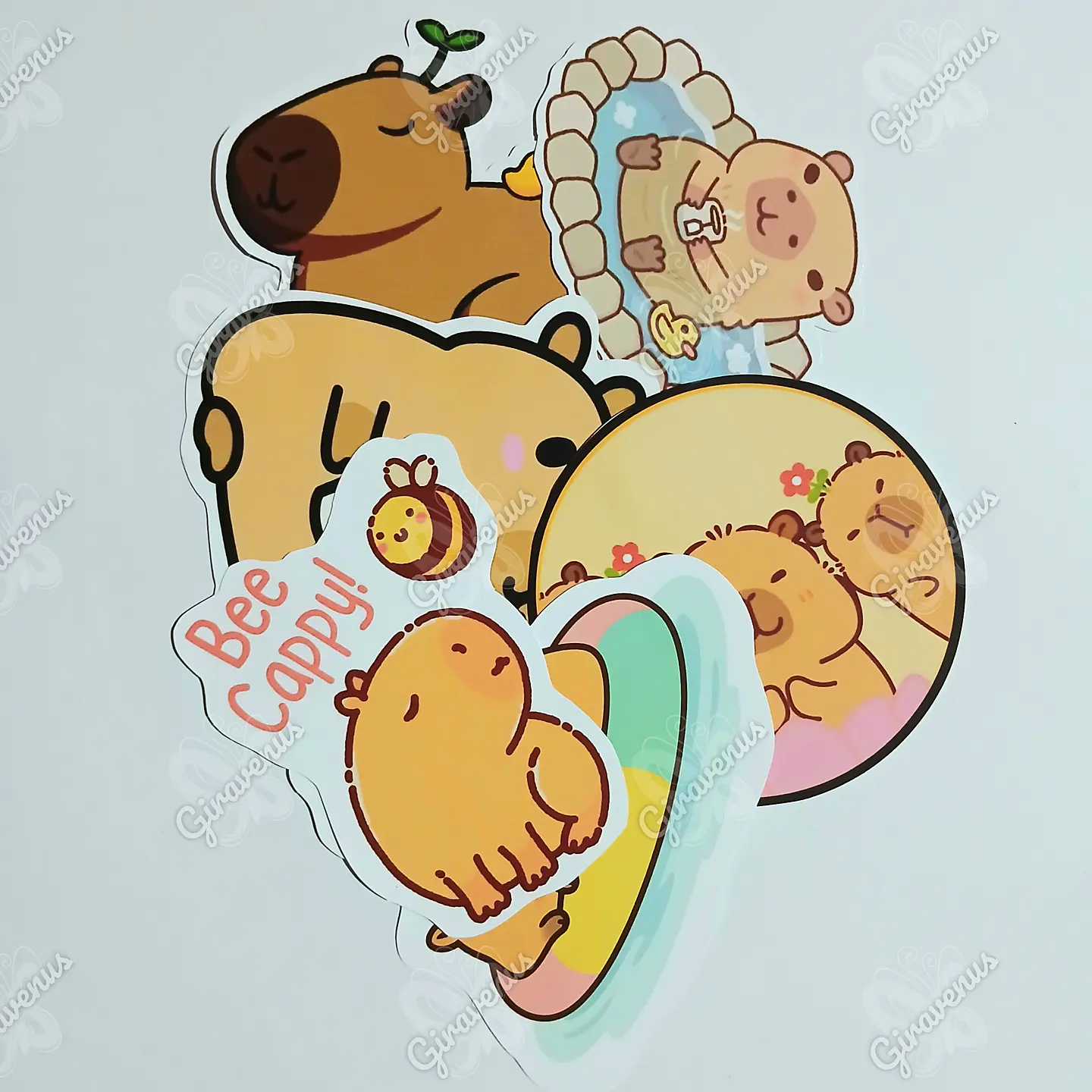 Stickers Capibara IV - 6 Unidades  1