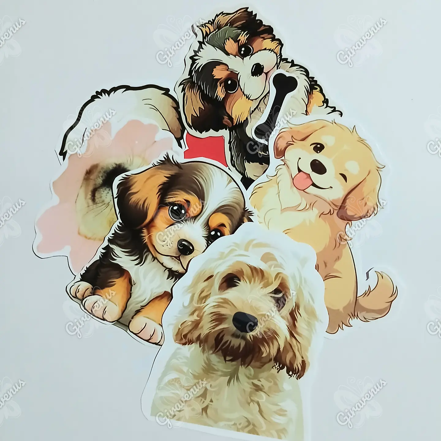Stickers Perritos IV -  6 Unidades  1