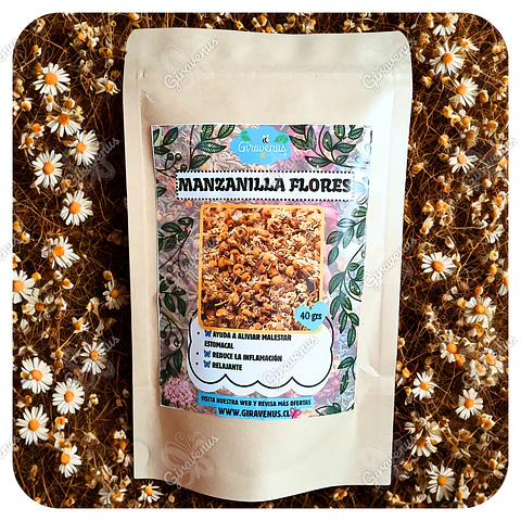 Manzanilla Flores 40 Grs - Hierbas Para Infusión