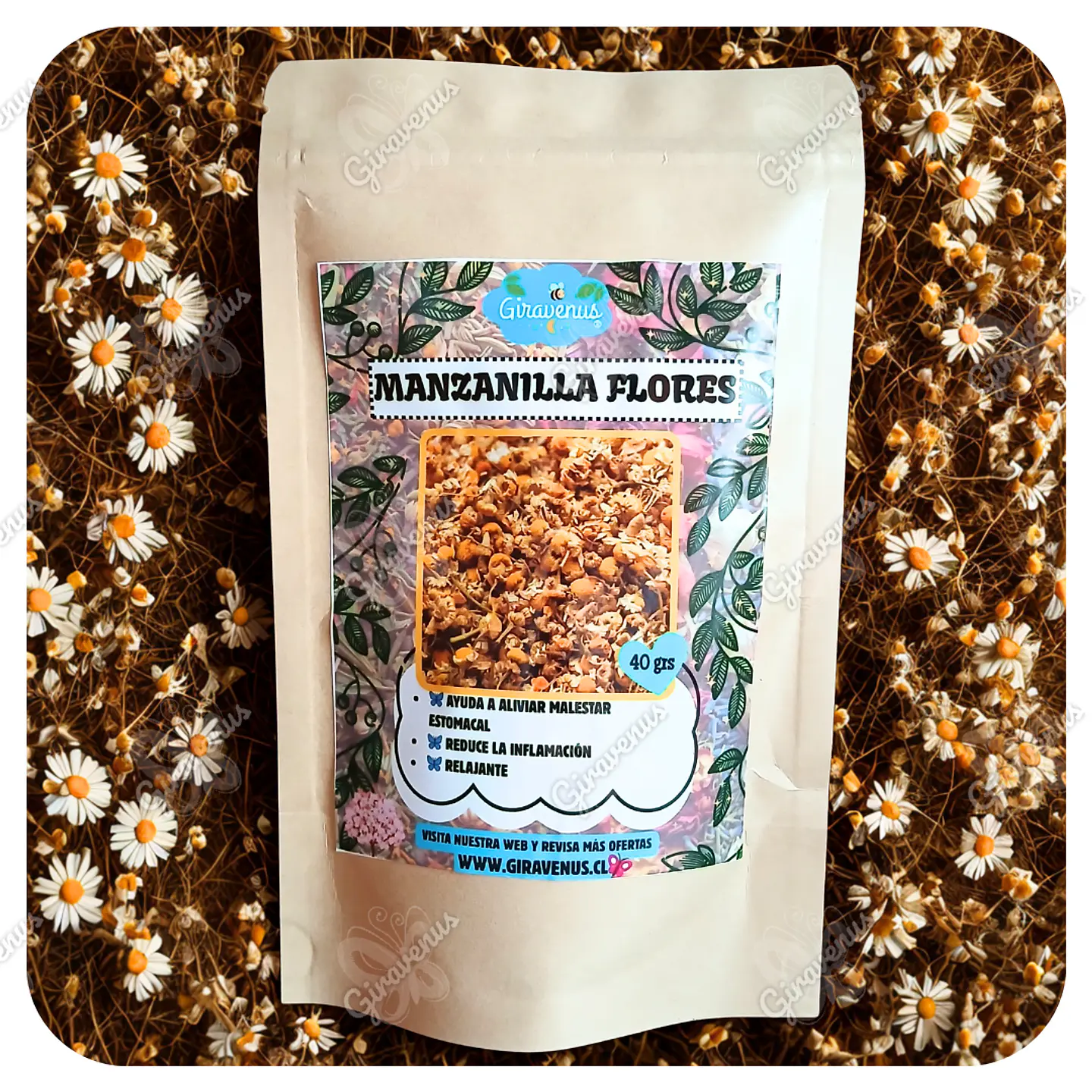 Manzanilla Flores 40 Grs - Hierbas Para Infusión 1