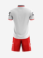 Uniforme Deportivo Givova - Camiseta y Short Oficial - Blanco con Rojo - Miniatura 2