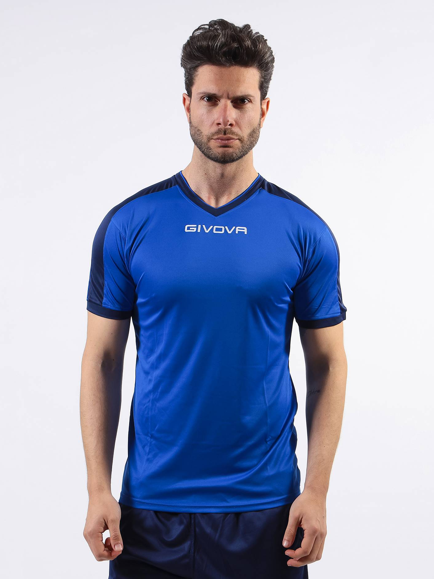 Camiseta Givova Revolution - Azul-Azul Marino, Deportiva 2