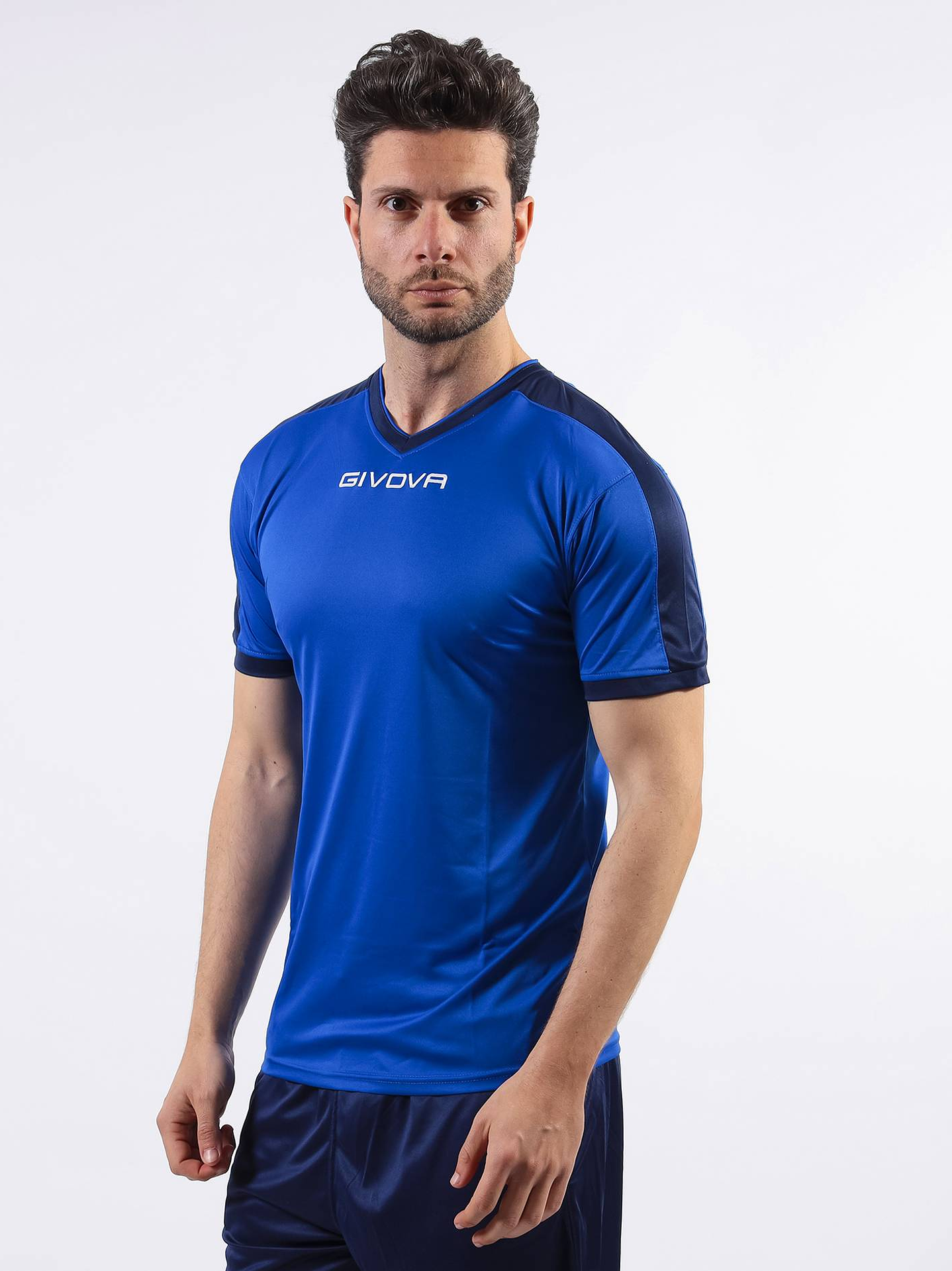 Camiseta Givova Revolution - Azul-Azul Marino, Deportiva 3