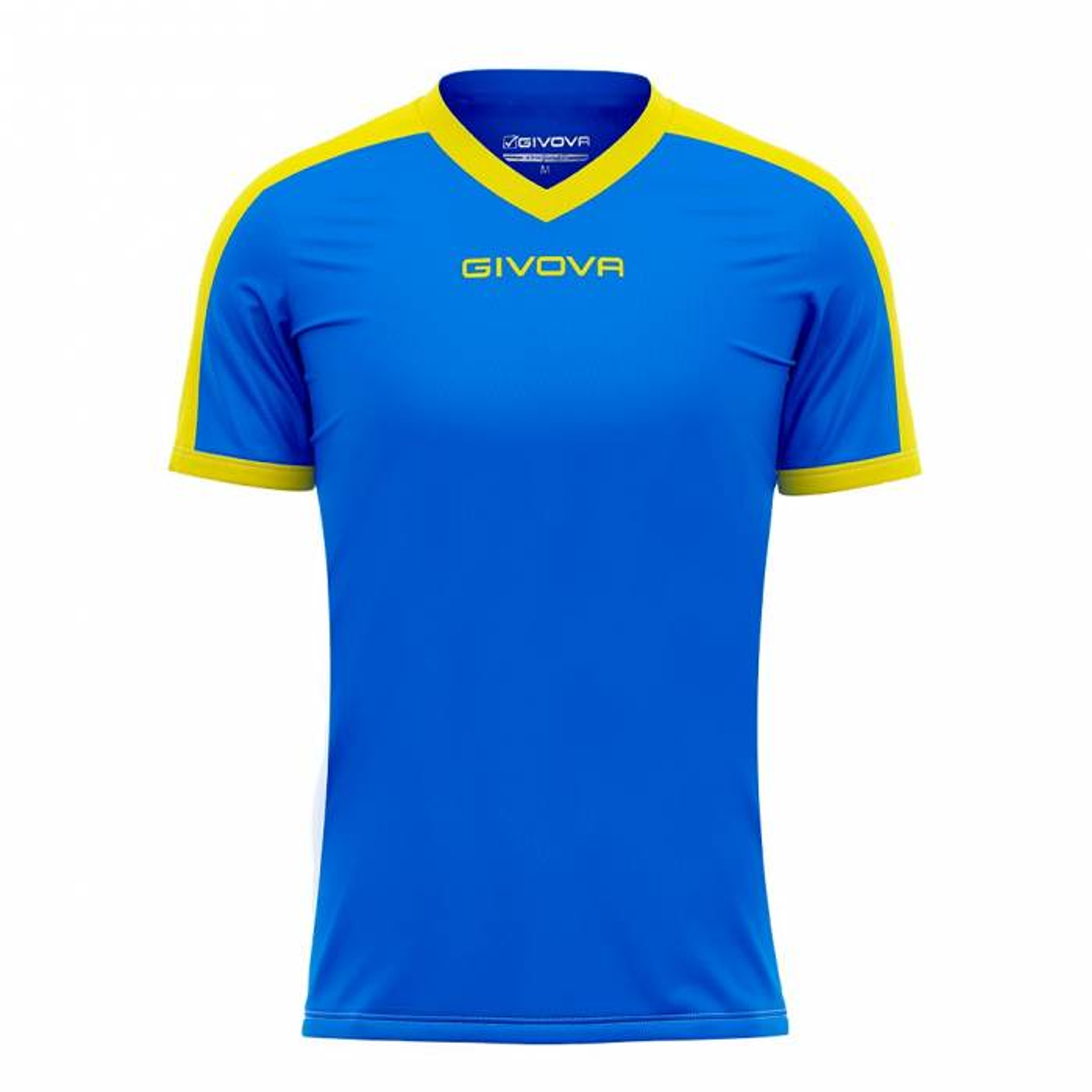 Camiseta Givova Revolution - Azul-Amarillo, Deportiva 1