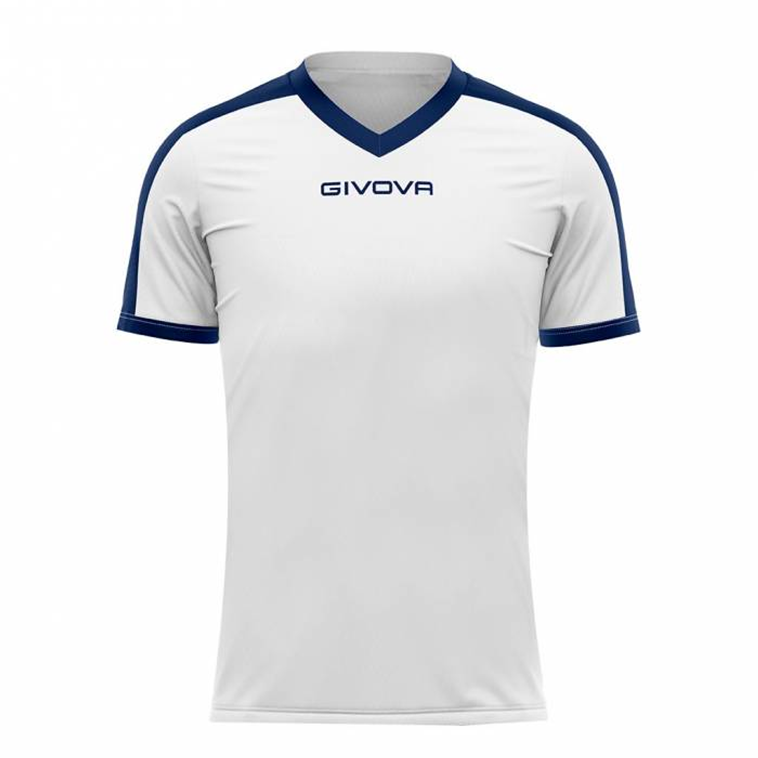 Camiseta Givova Revolution - Blanco-Azul Marino, Deportiva 1