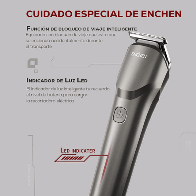 Enchen Beardo 2 - Cortapelos Profesional para cuerpo e intimo