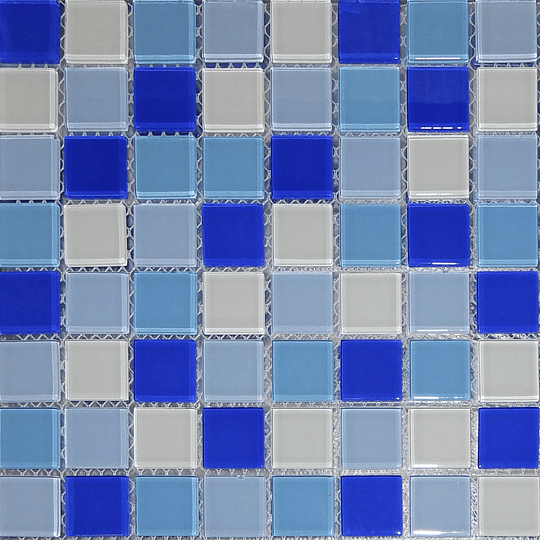 Malla de Mosaico de vidrio 30X30 4 mm Cod. GL4009 