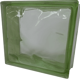 Block de Vidrio 19x19  Green Cloudy