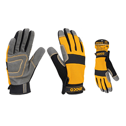 Guantes Mecánico Trabajo Microfibra Ingco Hgmg01-xl