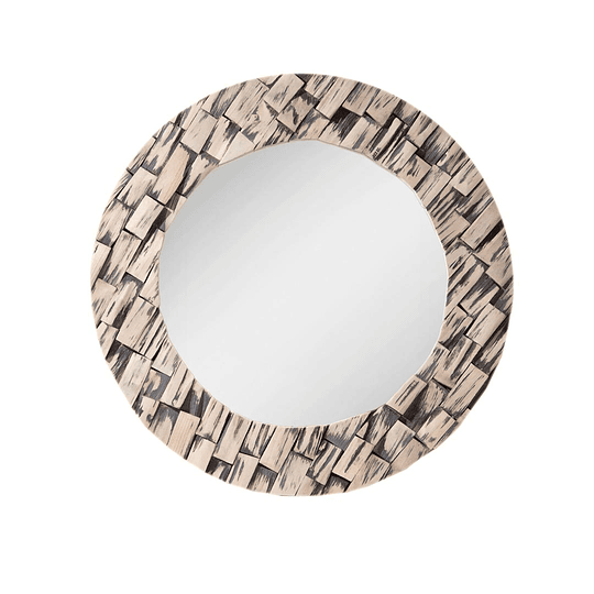 Espejo redondo decorado 71cm de diametro