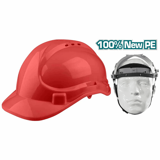 CASCO DE SEGURIDAD ROJO TOTAL TSP2611