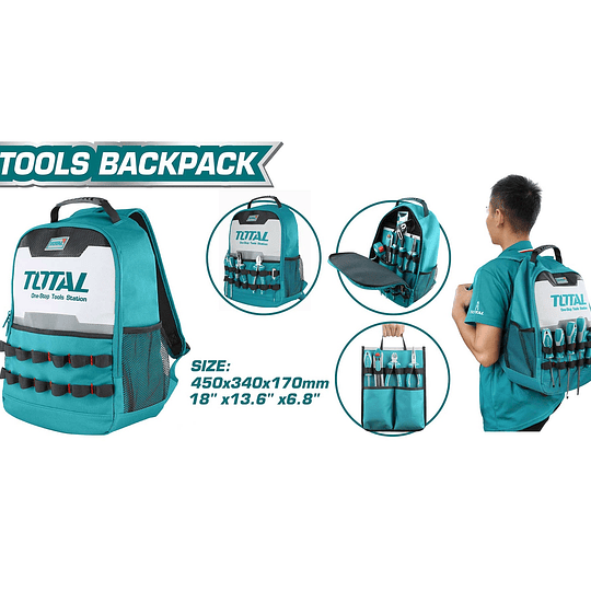 MOCHILA PORTA HERRAMIENTAS TOTAL THBP0201