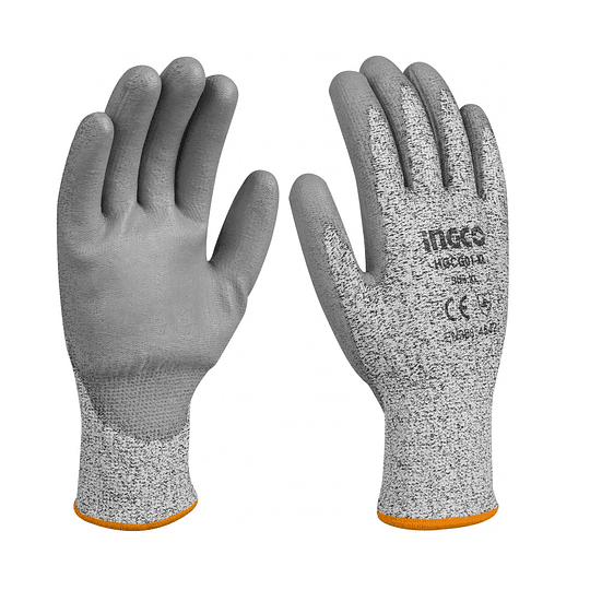 GUANTES GRIS RESISTENTE A CORTES HGCG01-XL INGCO