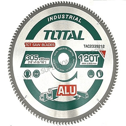 Disco de sierra corte aluminio 16” (305MMX120D) TOTAL TAC2339212