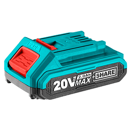 BATERÍA DE LITIO-ION DE 20V / 2.0AH TOTAL TOOLS TFBLI2001