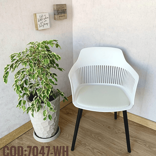 Silla Moderna Cod:  7047-WH