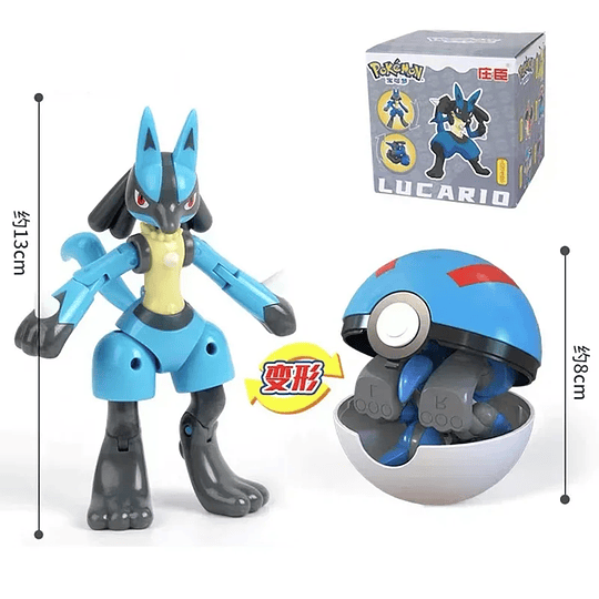 FIGURA LUCARIO ORIGINAL DEFORMABLE 