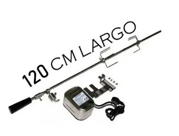 Motor Espiedo 120 Cm Soporta 15 KG - 8 Watt Potencia