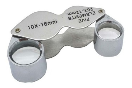 Lupa Doble 10x/20x Con Caja