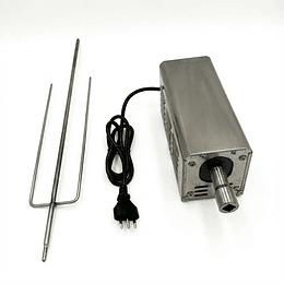 Motor Spiedo Soporte 100 Kg Con Tridente Para Parrillas Asados