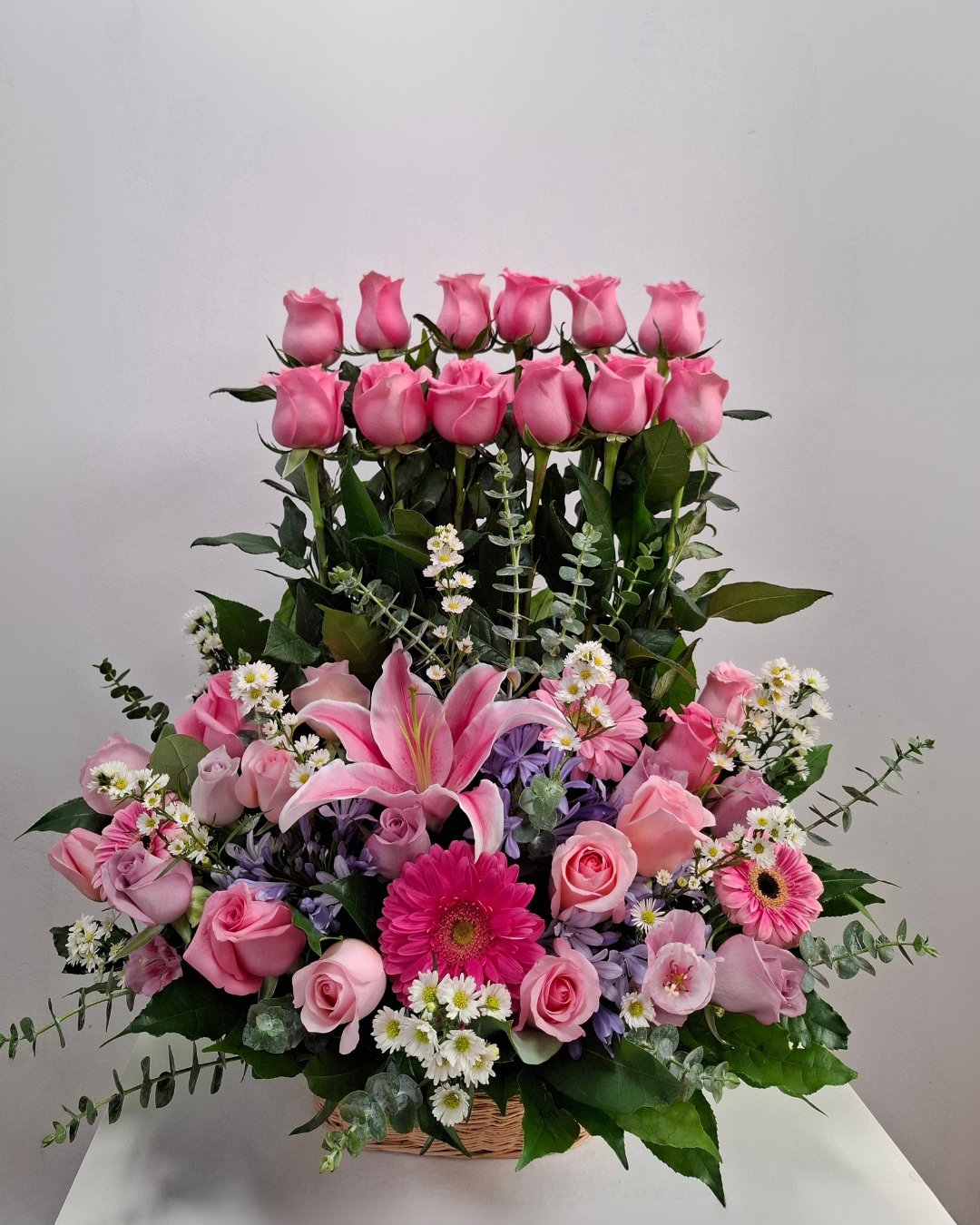 Canasta Floral Encanto Rosado | CAN-004 1