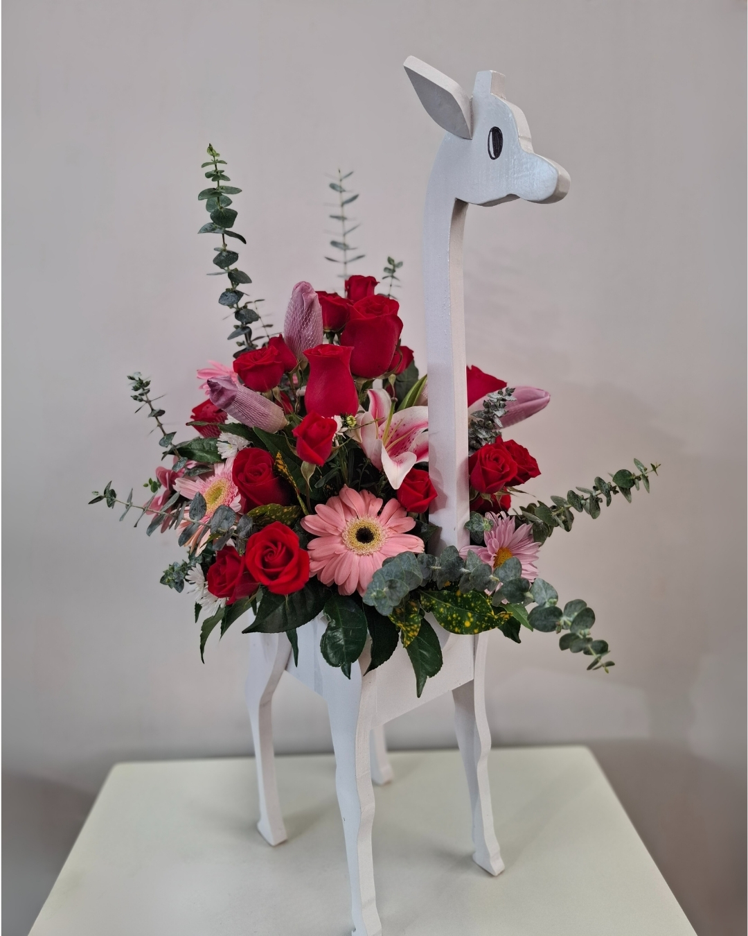 Jirafa Floral con Rosas | PRS-766 2