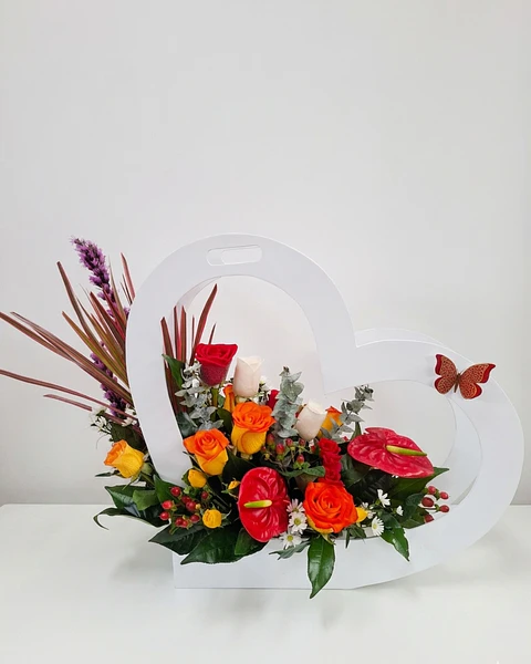 Corazón Floral de Pasión | BMA-048