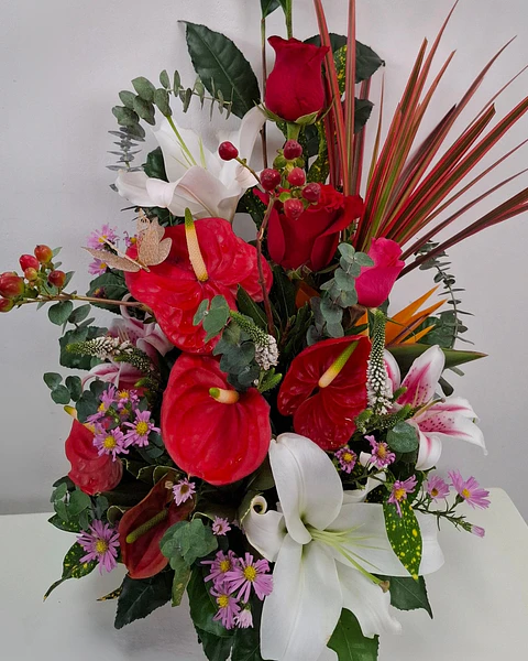 Elegancia Roja con Anturios | BCE-168