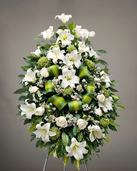 Verde Consuelo de Lirios Blancos | TRI-008
