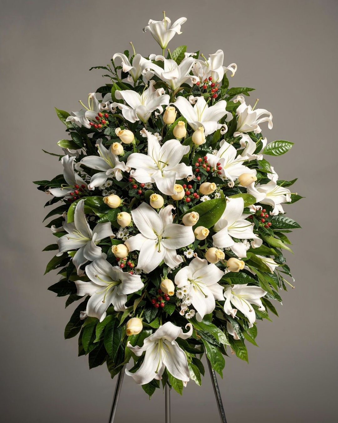 Rubí Blanco de Lirios Blancos | TRI-029 1