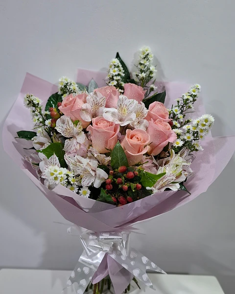 Nacar con Rosas Rosadas | PRS-973