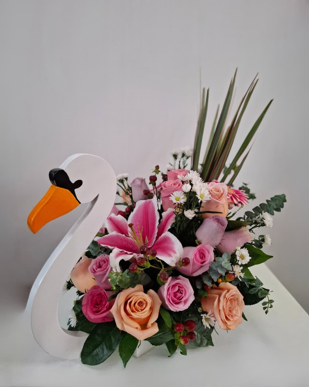 Cisne de en Madera Floral | BMA-050 1
