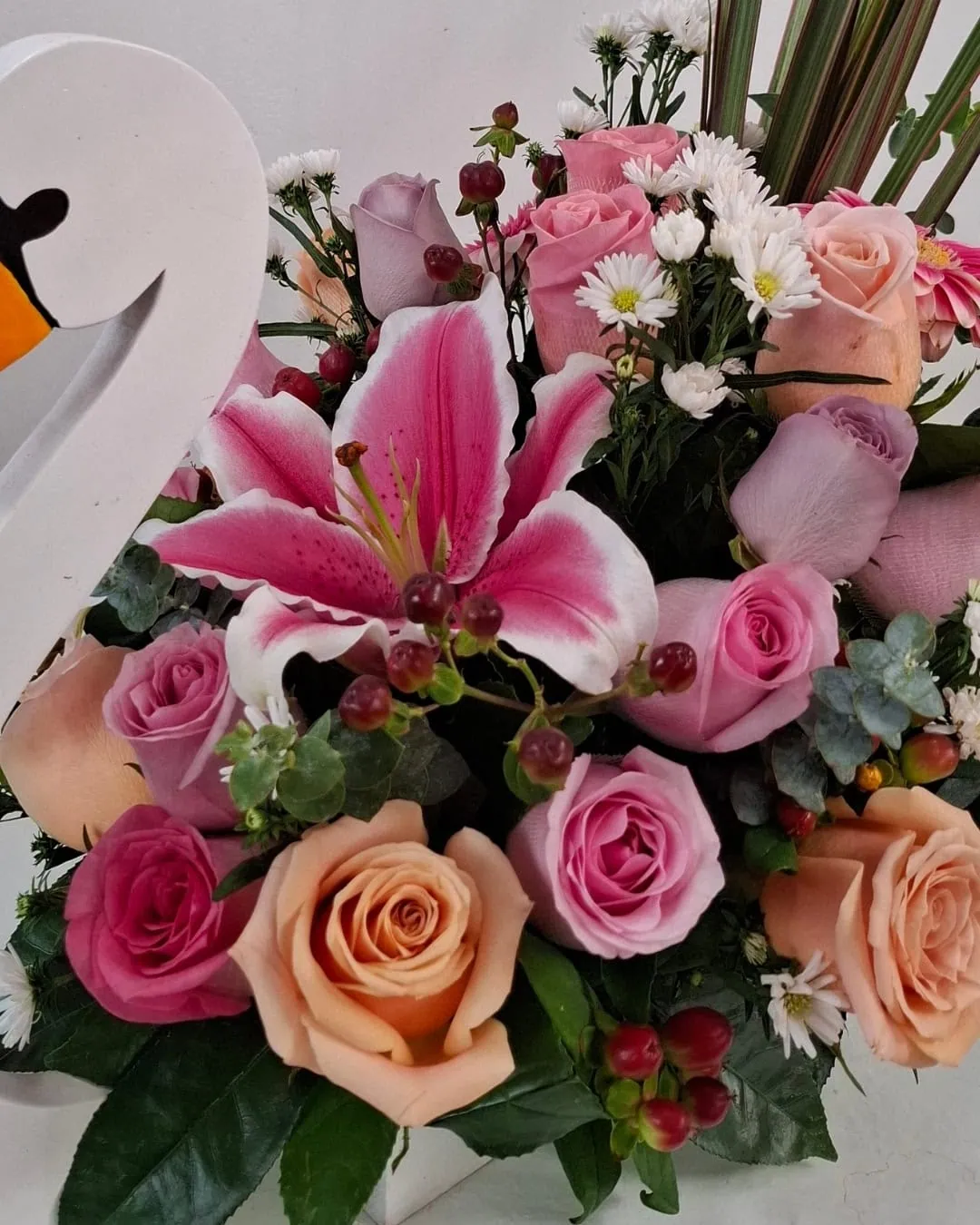 Cisne de en Madera Floral | BMA-050 3