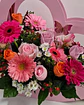 Corazón Fucsia en Madera Floral | BMA-047 - Miniatura 2