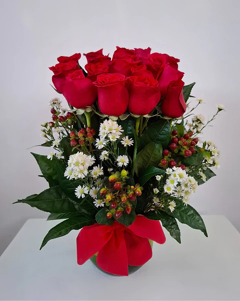 Rubí en Florero Elegante | FLR-032