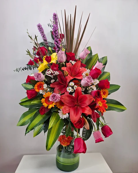 Carmesí en Florero Elegante | PRS-779