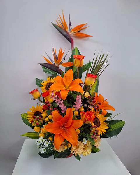 Fuego Tropical en Cerámica Floral | BCE-161
