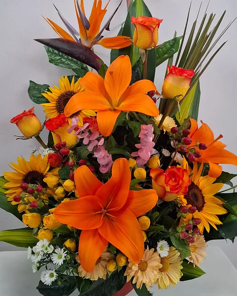 Fuego Tropical en Cerámica Floral | BCE-161