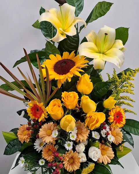 Sol Imperial en Cerámica Floral | BCE-159