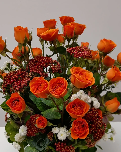 Redondo en Cerámica Floral | BCE-174