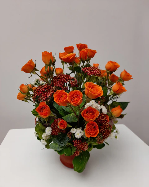 Redondo en Cerámica Floral | BCE-174