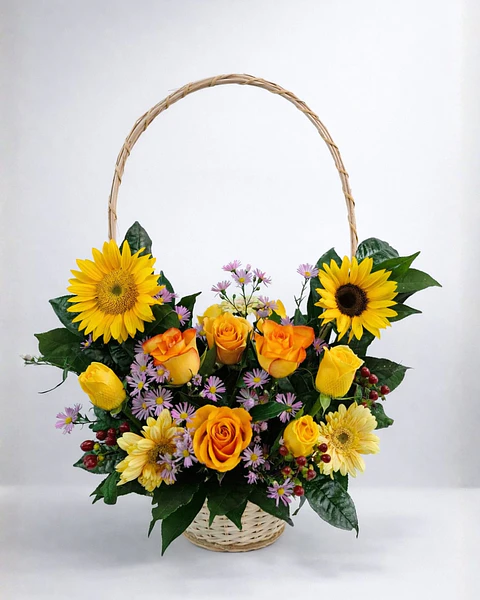 Solaria en Canasta Floral | CAN-028