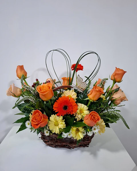 Ámbar en Canasta Floral | CAN-026