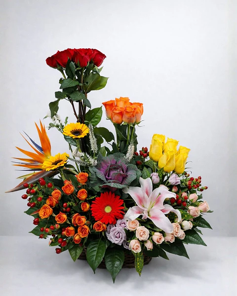 Fénix en Canasta Floral | CAN-011
