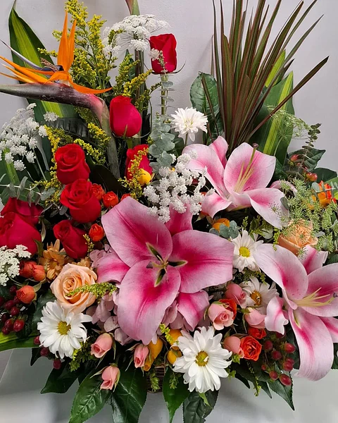 Imperio Tropical en Canasta Floral | CAN-005